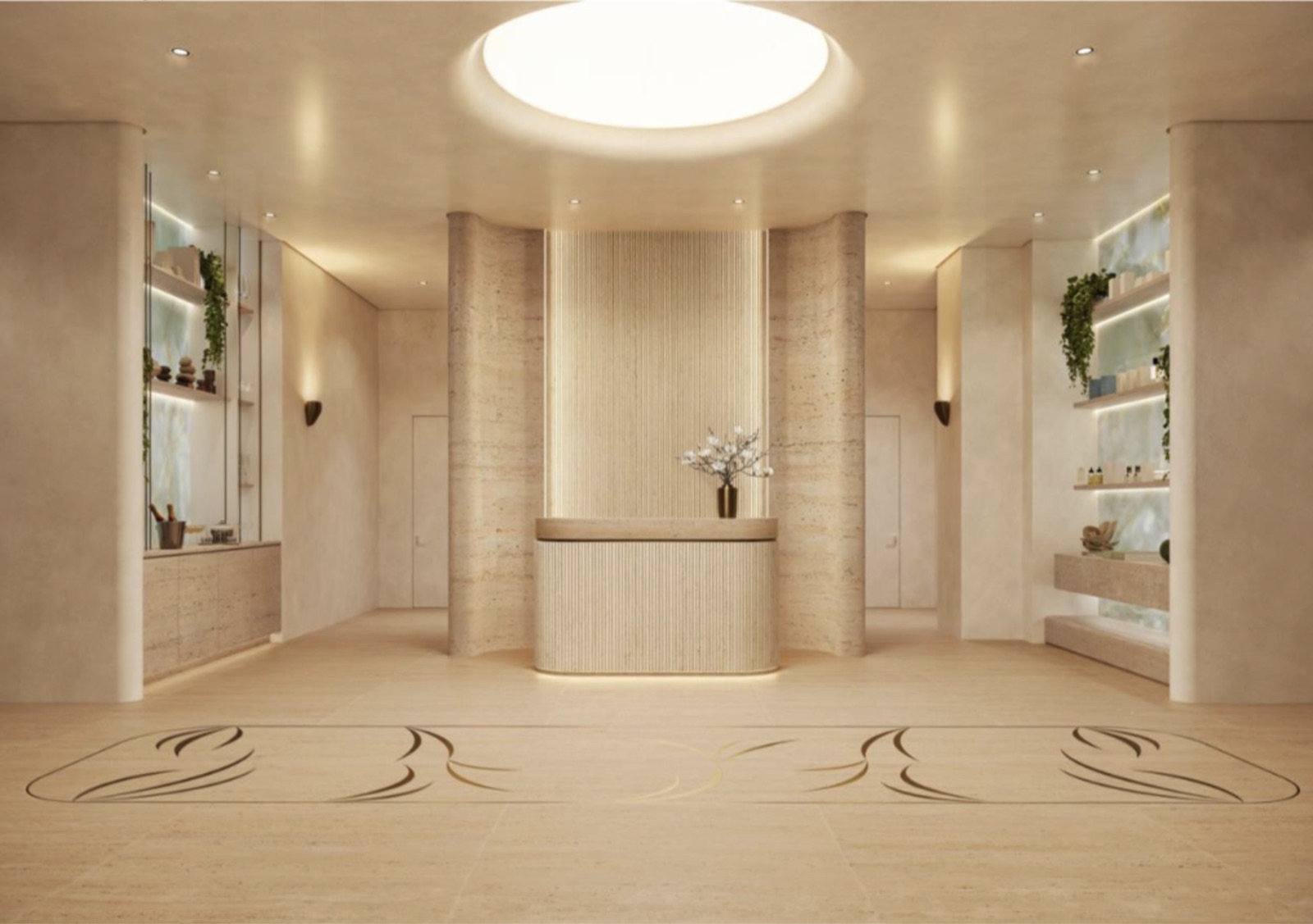 Wellness spa reception